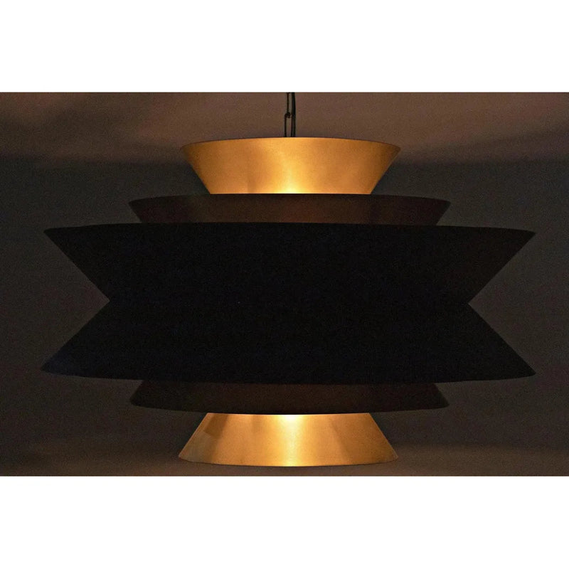 Arion Pendant, Steel with Brass Finish - LOOMLAN - Noir - Pendants