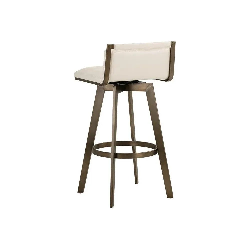 Arizona Leather Swivel Barstool - LOOMLAN - SUNPAN - Bar Stools