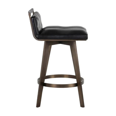 Arizona Leather Swivel Counter Stool - LOOMLAN - SUNPAN - Counter Stools