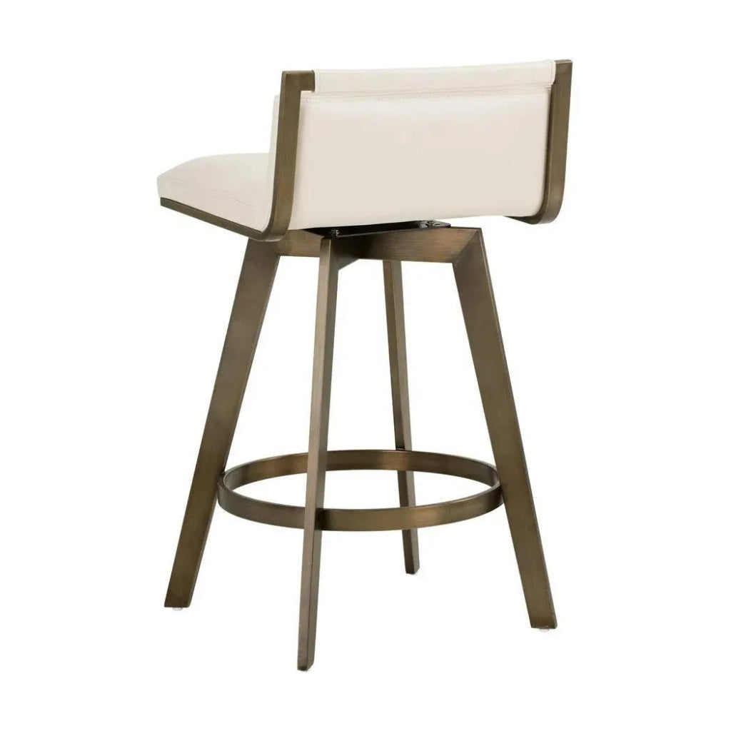 Arizona Leather Swivel Counter Stool - LOOMLAN - SUNPAN - Counter Stools