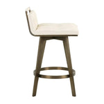 Arizona Leather Swivel Counter Stool - LOOMLAN - SUNPAN - Counter Stools