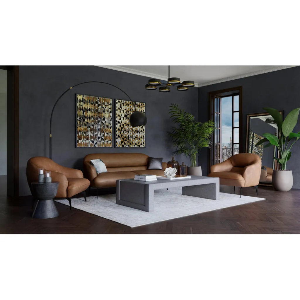 Armani Leather Armchair - LOOMLAN - SUNPAN - Club Chairs