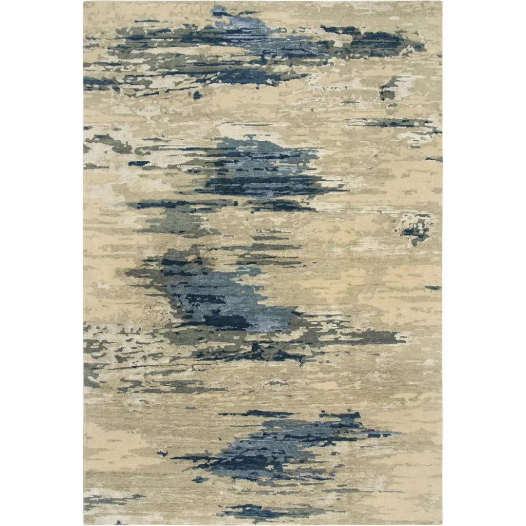 Armi Abstract Blue Large Area Rugs For Living Room - LOOMLAN - LOOMLAN - Area Rugs