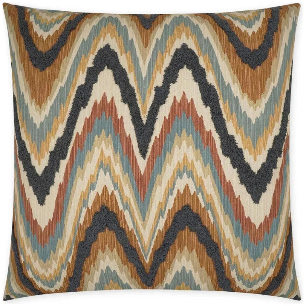 Artisanship Cinnamon Abstract Copper Large Throw Pillow - LOOMLAN - D.V. Kap - Throw Pillows