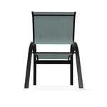 Aruba II Durable Sling Dining Stacking Cafe Chair - LOOMLAN - Outdoor Accent Chairs