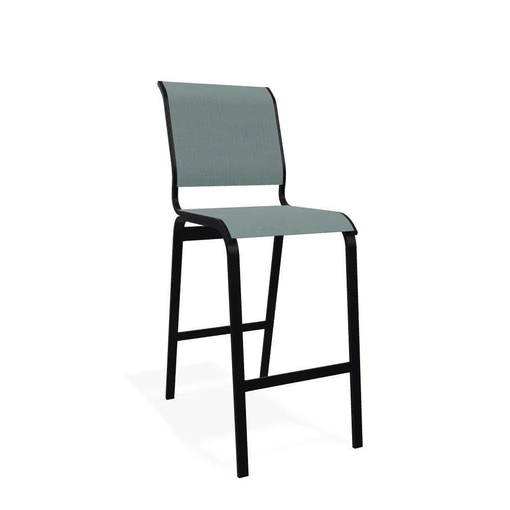 Aruba II Sling Bar Height Armless Chair - LOOMLAN - Telescope - Outdoor Bar Stools