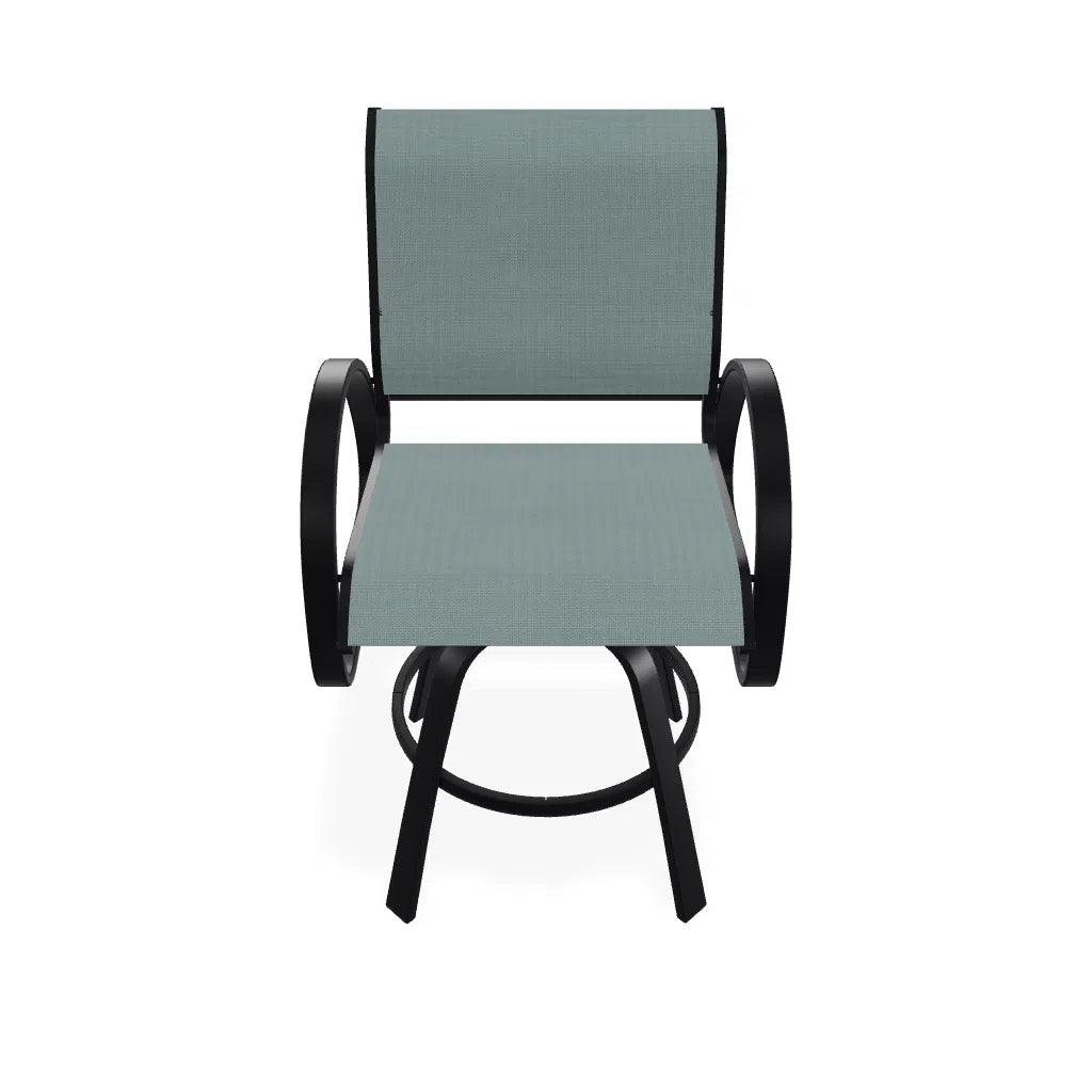 Aruba II Sling Dining Height Stacking Cafe Chair - LOOMLAN - Outdoor Accent Chairs