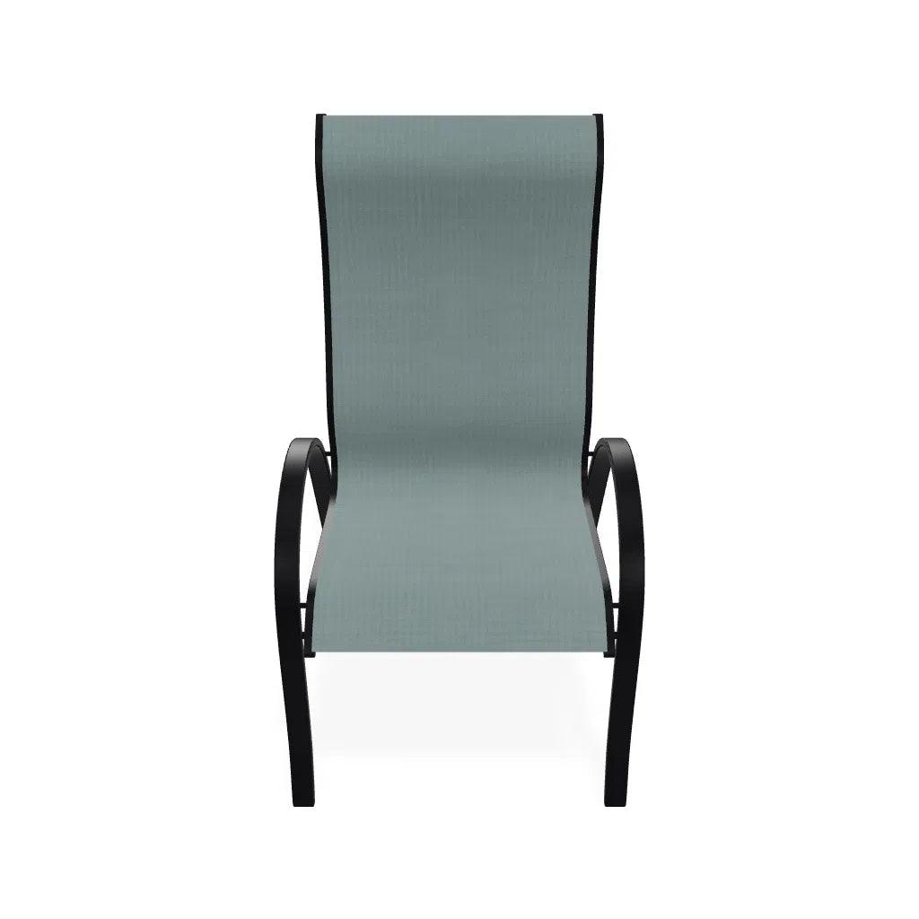 Aruba II Sling Supreme Stacking Arm Chair - LOOMLAN - Outdoor Accent Chairs