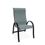 Aruba II Sling Supreme Stacking Arm Chair - LOOMLAN - Outdoor Accent Chairs