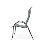 Aruba II Sling Supreme Stacking Arm Chair - LOOMLAN - Outdoor Accent Chairs