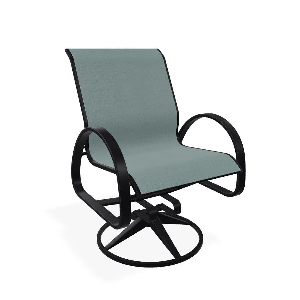 Aruba II Sling Swivel Rocker - LOOMLAN - Outdoor Accent Chairs