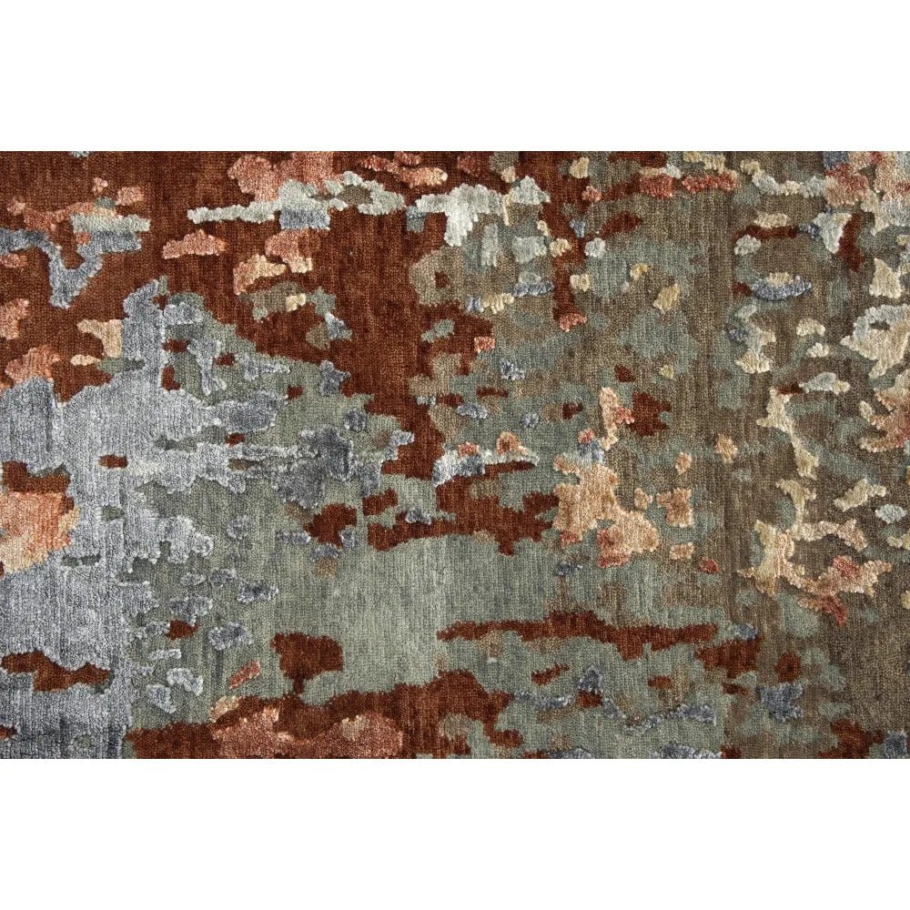 Asa Abstract Rust Large Area Rugs For Living Room - LOOMLAN - LOOMLAN - Area Rugs