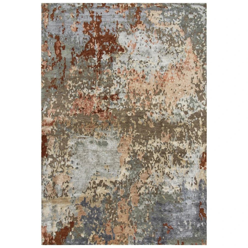 Asa Abstract Rust Large Area Rugs For Living Room - LOOMLAN - LOOMLAN - Area Rugs