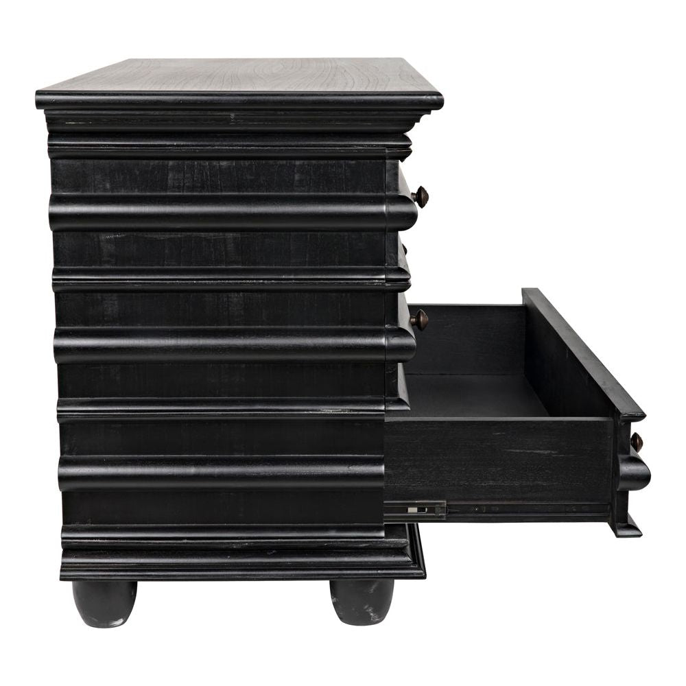 Ascona Three Drawer Wooden Chest - LOOMLAN - Chests