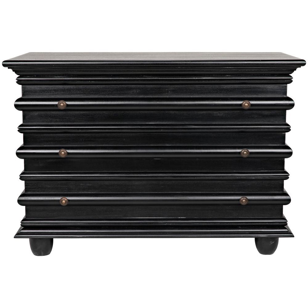 Ascona Three Drawer Wooden Chest - LOOMLAN - Chests