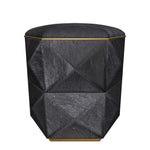 Ashanti Cowhide Small Storage Ottoman - LOOMLAN - SUNPAN - Ottomans