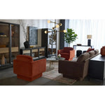 Ashanti Cowhide Small Storage Ottoman - LOOMLAN - SUNPAN - Ottomans