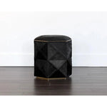 Ashanti Cowhide Small Storage Ottoman - LOOMLAN - SUNPAN - Ottomans