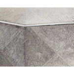 Ashanti Cowhide Small Storage Ottoman - LOOMLAN - SUNPAN - Ottomans