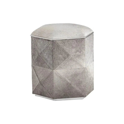 Ashanti Cowhide Small Storage Ottoman - LOOMLAN - SUNPAN - Ottomans