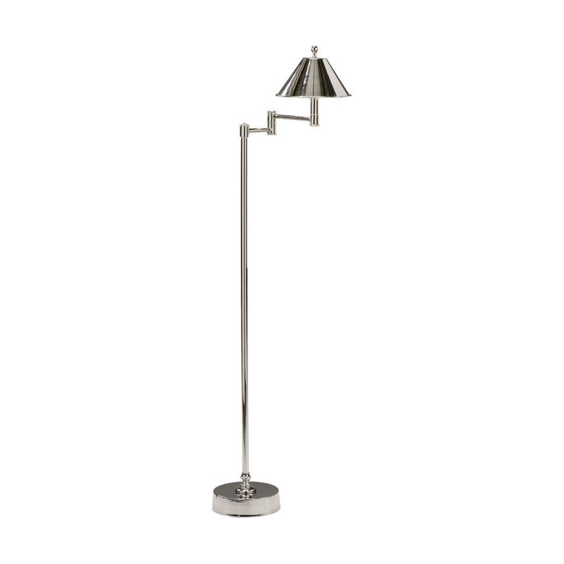 Ashbourne Brass Made Adjustable Floor Lamp - LOOMLAN - Wildwood - Floor Lamps