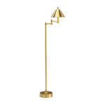 Ashbourne Brass Made Adjustable Floor Lamp - LOOMLAN - Wildwood - Floor Lamps