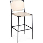 Asher Leather Bar Stool - LOOMLAN - Jamie Young - Bar Stools