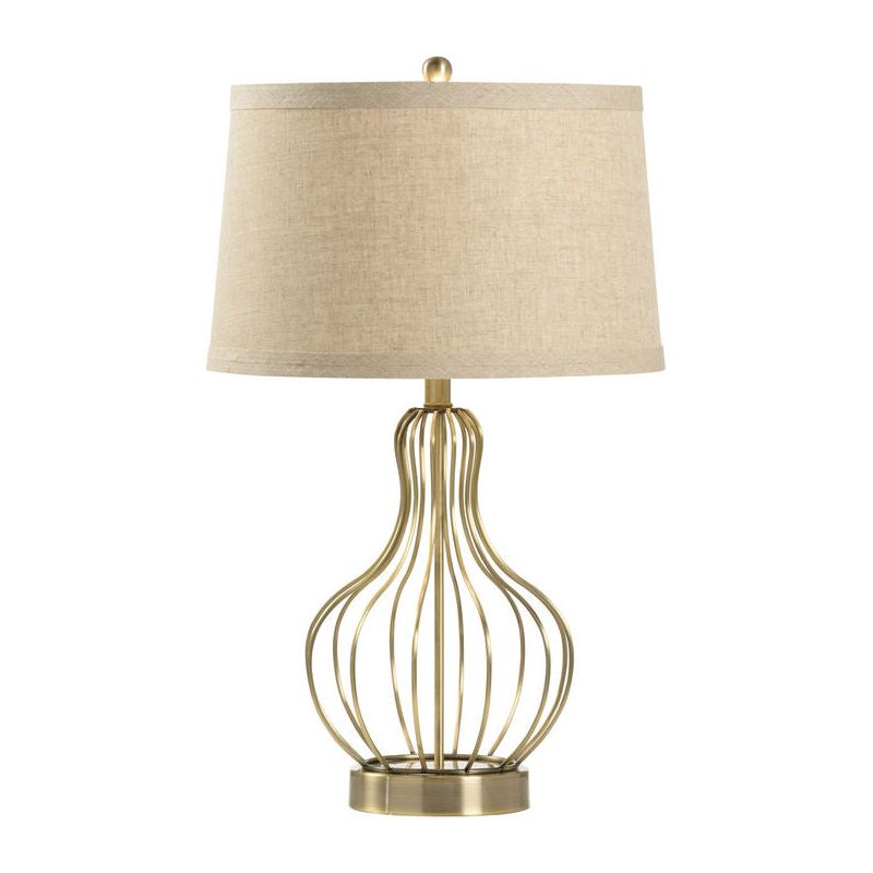 Asher Open Frame Design Gold Table Lamp - LOOMLAN - Wildwood - Table Lamps