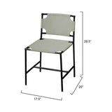 Asher Tan Full Grain Leather Dining Chair - LOOMLAN - Jamie Young - Dining Chairs