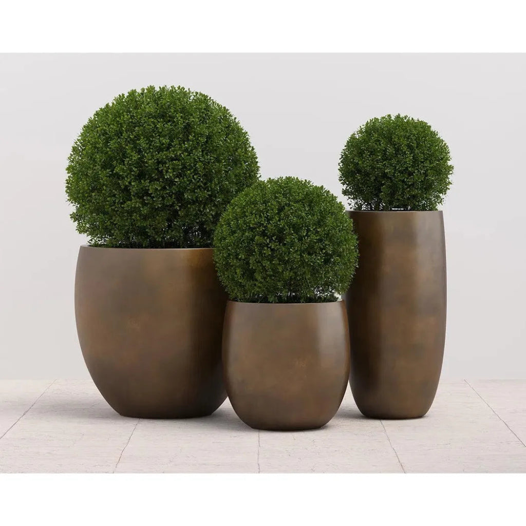 Aster Concrete Outdoor Round Planter - LOOMLAN - SUNPAN - Outdoor Accessories