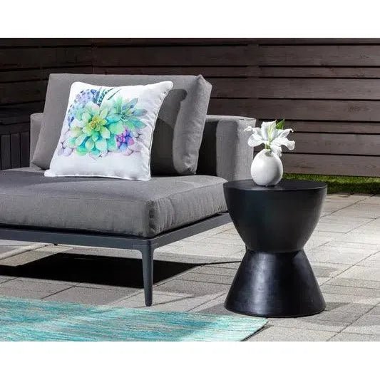 Astley Concrete Outdoor Round End Table - LOOMLAN - SUNPAN - Outdoor Side Tables