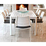 Athene White Outdoor Extendable Dining Table Set For 12 - LOOMLAN - LOOMLAN - Outdoor Dining Sets