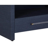 Atherton Wooden Framed Raffia Nightstand - LOOMLAN - SUNPAN - Nightstands
