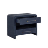 Atherton Wooden Framed Raffia Nightstand - LOOMLAN - SUNPAN - Nightstands
