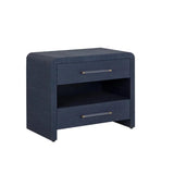 Atherton Wooden Framed Raffia Nightstand - LOOMLAN - SUNPAN - Nightstands