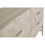 Atlas 6 - Drawer Double Dresser Stainless Steel - LOOMLAN - Essentials For Living - Dressers
