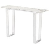 Atlas Console Table White & Silver - LOOMLAN - Zuo Modern - Console Tables