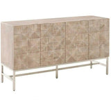 Atlas Media SideboardBrushed Stainless Steel - LOOMLAN - Essentials For Living - Sideboards