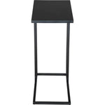 Atom Side Table Black with Steel Frame - LOOMLAN - Zuo Modern - Side Tables