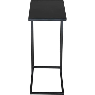 Atom Side Table Black with Steel Frame - LOOMLAN - Zuo Modern - Side Tables