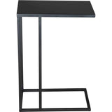 Atom Side Table Black with Steel Frame - LOOMLAN - Zuo Modern - Side Tables