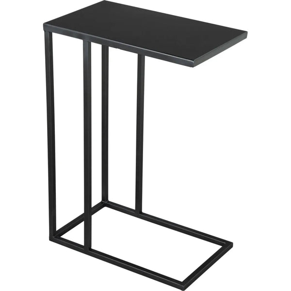 Atom Side Table Black with Steel Frame - LOOMLAN - Zuo Modern - Side Tables