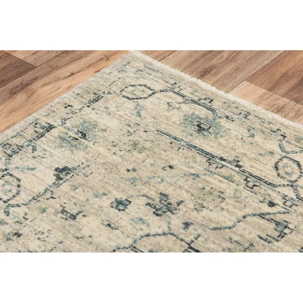 Atri Central Medallion Beige/ Green Large Area Rugs - LOOMLAN - LOOMLAN - Area Rugs