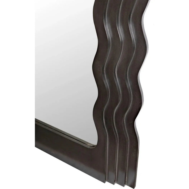 Atticus Black Floor Mirror - LOOMLAN - Noir - Floor Mirrors