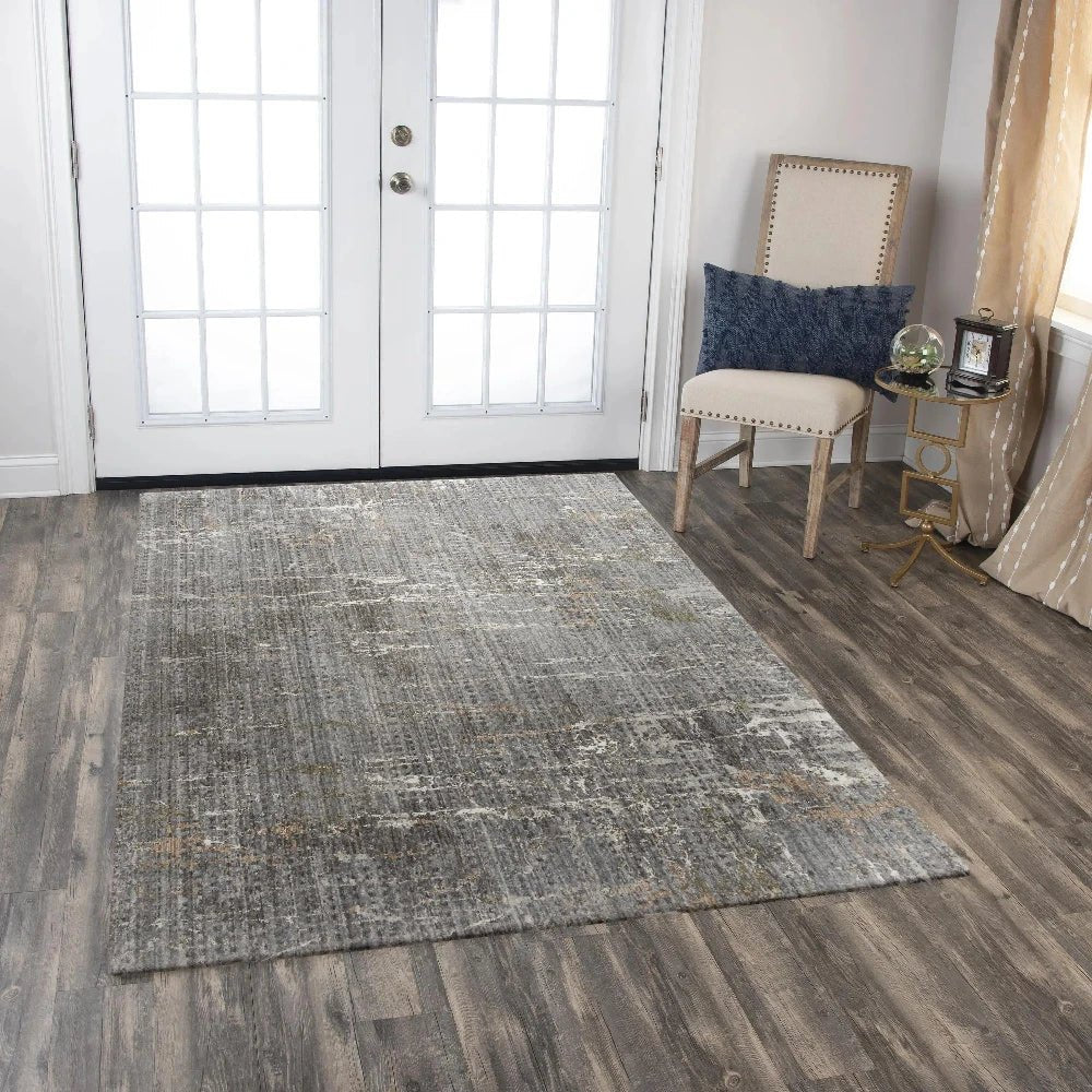 Aula Abstract Gray Large Area Rugs For Living Room - LOOMLAN - LOOMLAN - Area Rugs