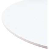 Auray White and Gold Round Bar Table - LOOMLAN - Zuo Modern - Bar Tables