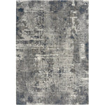 Auri Abstract Gray/ Blue Large Area Rugs - LOOMLAN - LOOMLAN - Area Rugs