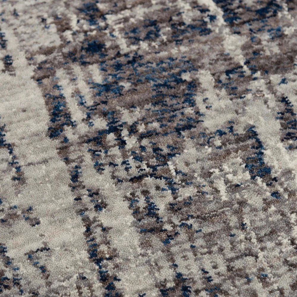 Auri Abstract Gray/ Blue Large Area Rugs - LOOMLAN - LOOMLAN - Area Rugs