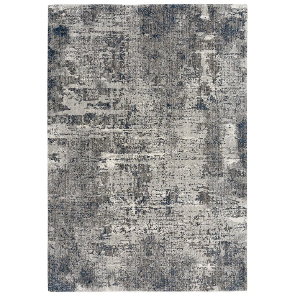 Auri Abstract Gray/ Blue Large Area Rugs - LOOMLAN - LOOMLAN - Area Rugs