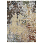 Ausa Abstract Brown Large Area Rugs For Living Room - LOOMLAN - LOOMLAN - Area Rugs